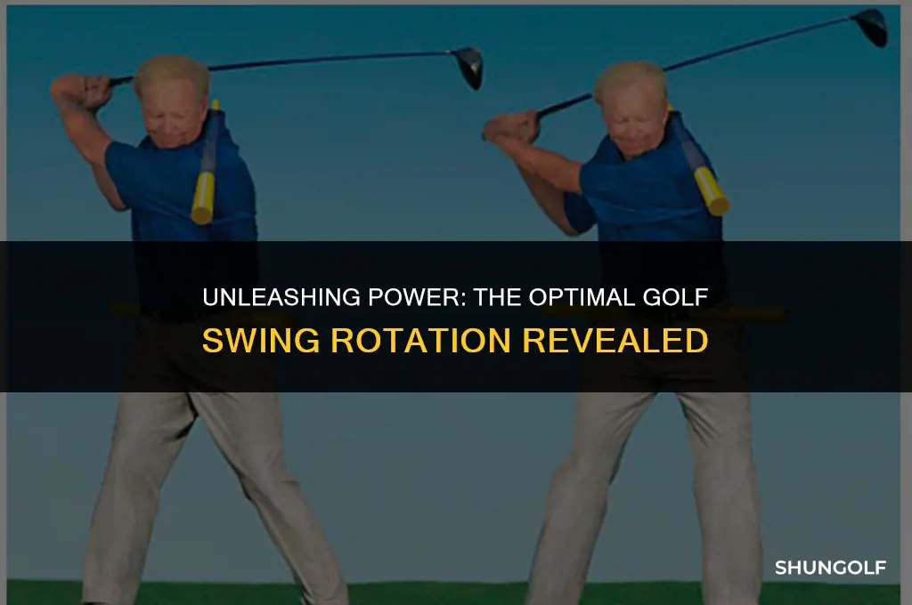 how much rotation in a golf swing