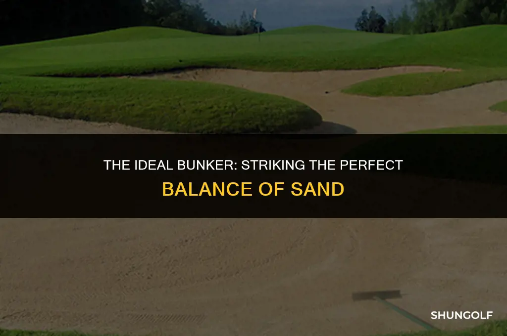 how much sand should be in a golf bunker