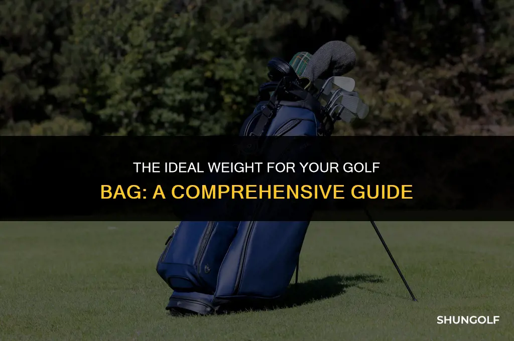 how much should a golf bag weigh