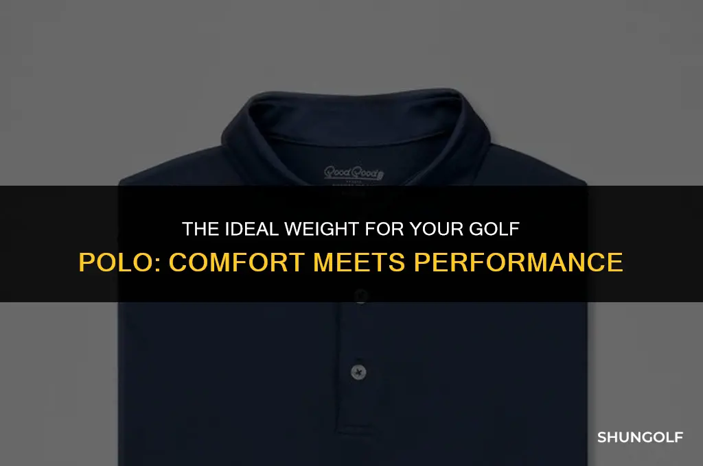 how much should golf polo weigh