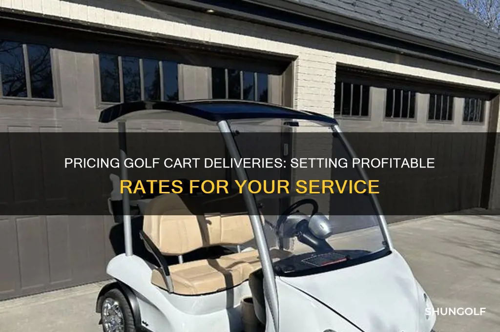 how much should i charge for golf cart deliveries
