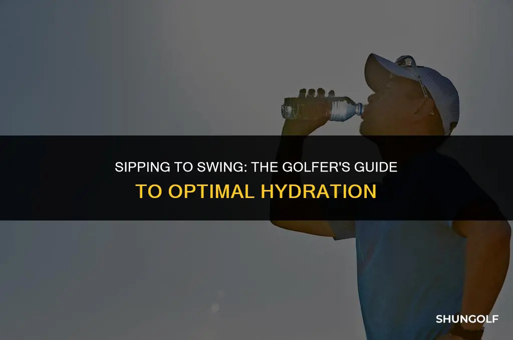 how much should i drink to be a better golfer