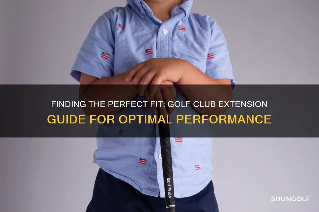 how much should i extend my golf clubs
