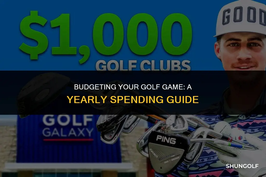 how much should i spend a year on golf