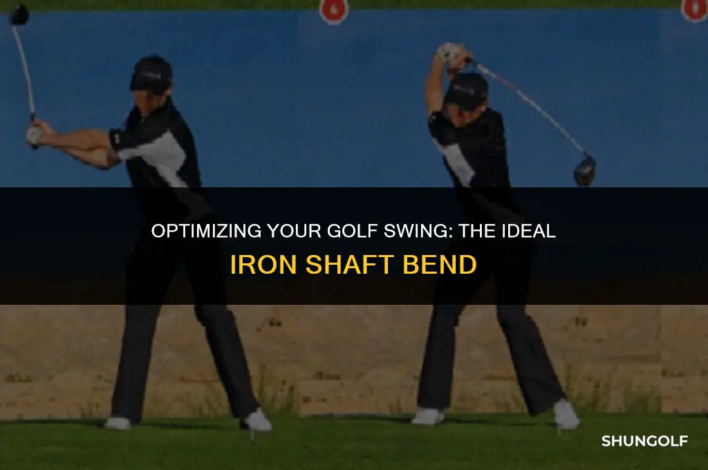 how much should iron shaft bend golf