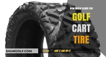 Slime for Golf Cart Tires: How Much is Enough?