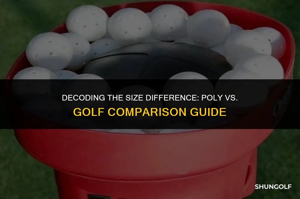 how much smaller is a poly than a golf