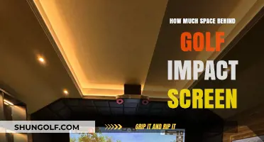 Optimizing Your Golf Simulator Setup: Space Behind the Impact Screen