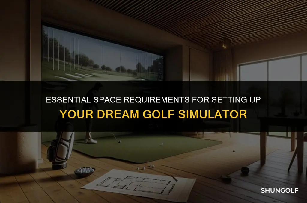 how much space do you need for a golf sim