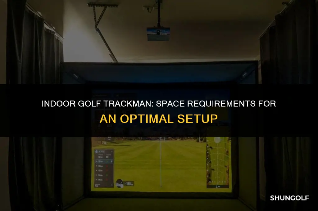 how much space do you need for indoor golf trackman