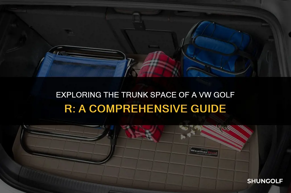 how much space is in a vw golf r trunk