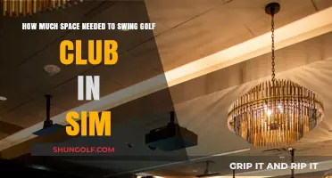 Optimal Space Requirements for Golf Club Swing in Simulators
