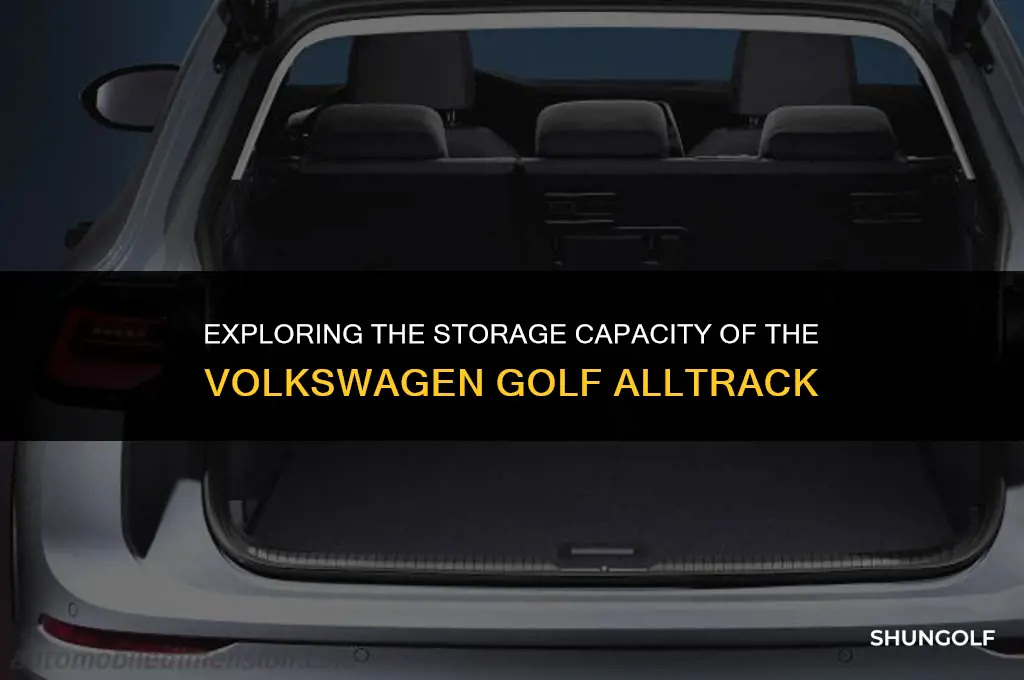 how much storage space is in a volkswagen golf alltrack