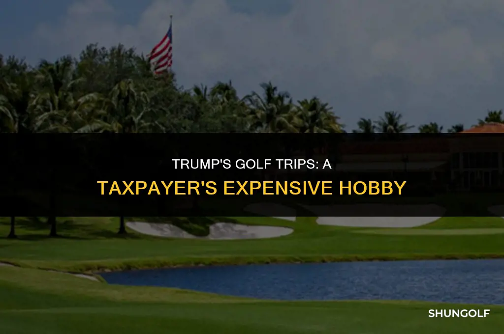 how much tax oayermoney has teump soent on golf trips