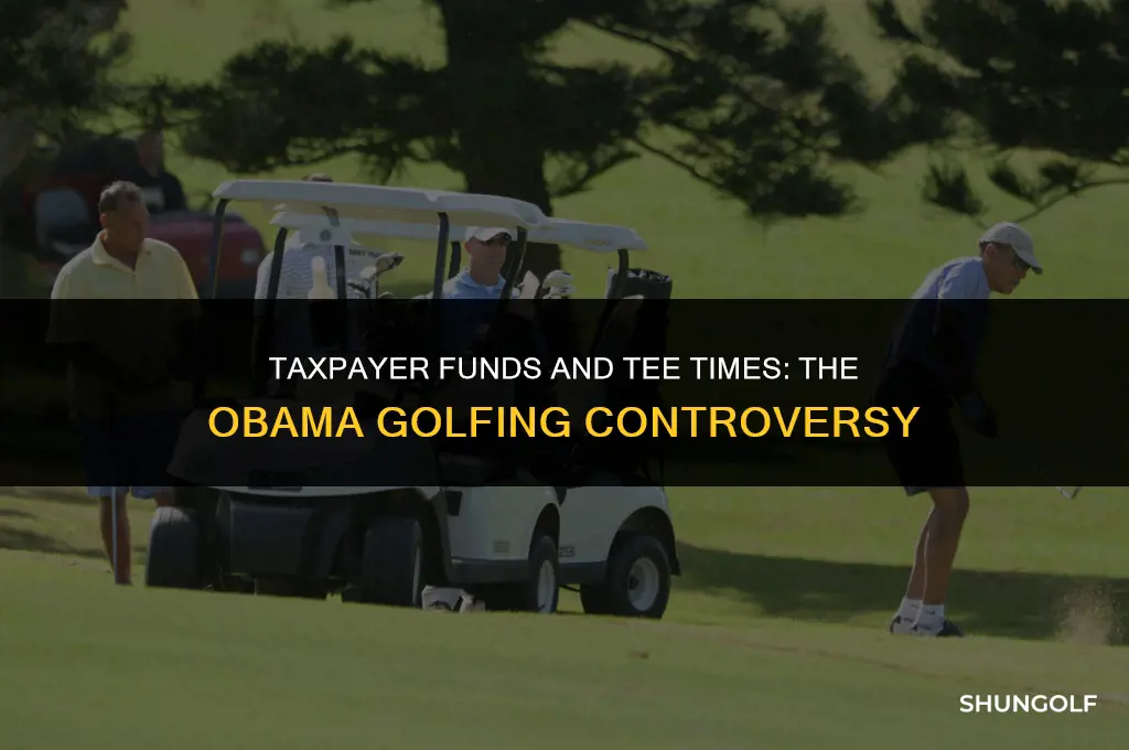 how much taxpayer miney was spent on obama golfing