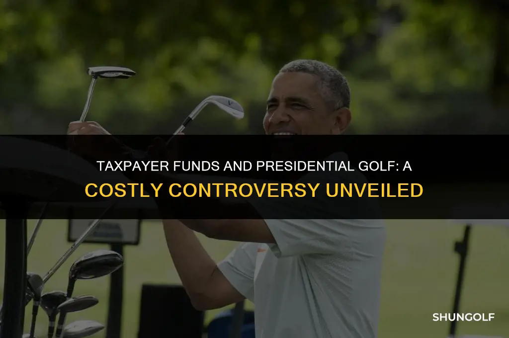 how much taxpayer money spend on obama golf trips