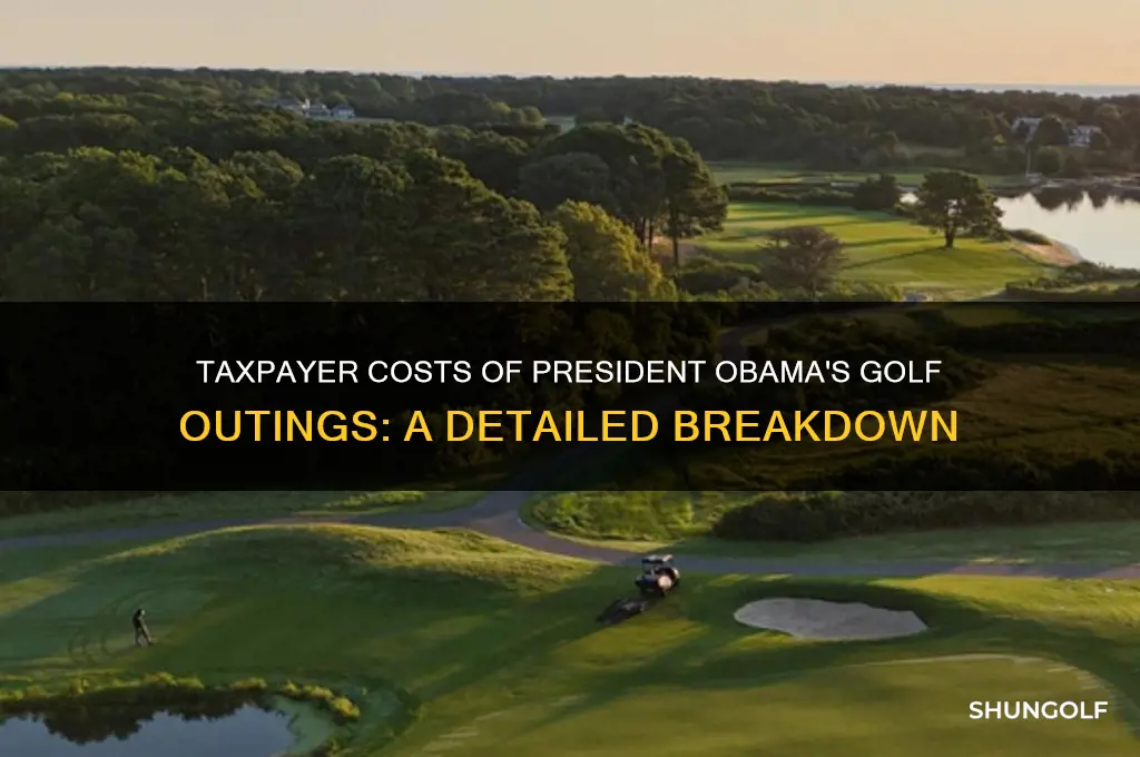 how much taxpayers pay for president obama play golf