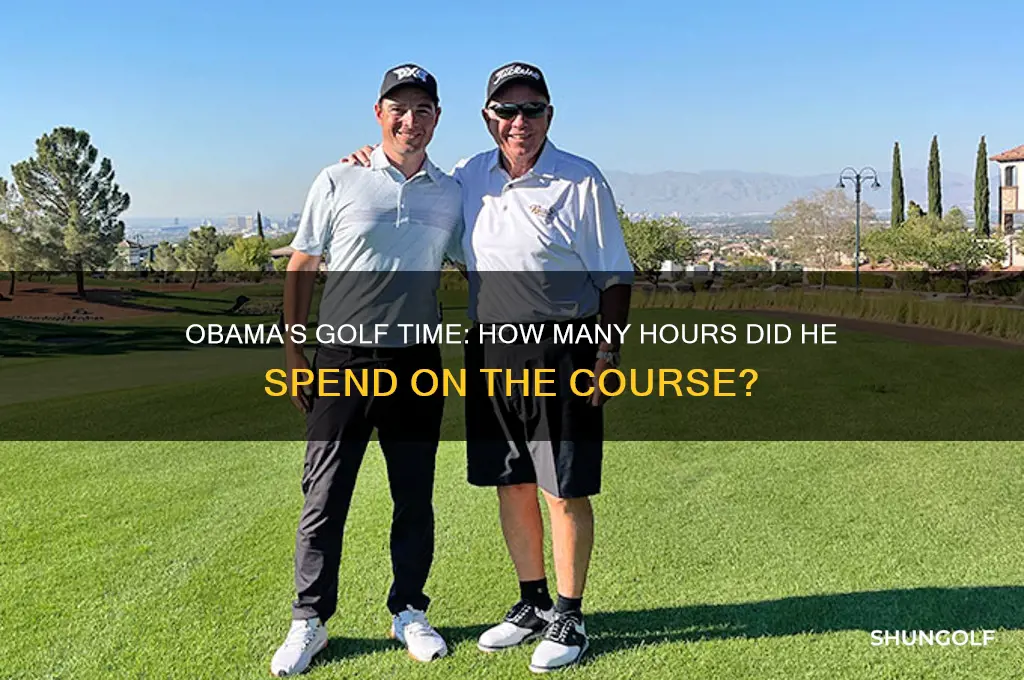how much time did obama play golf