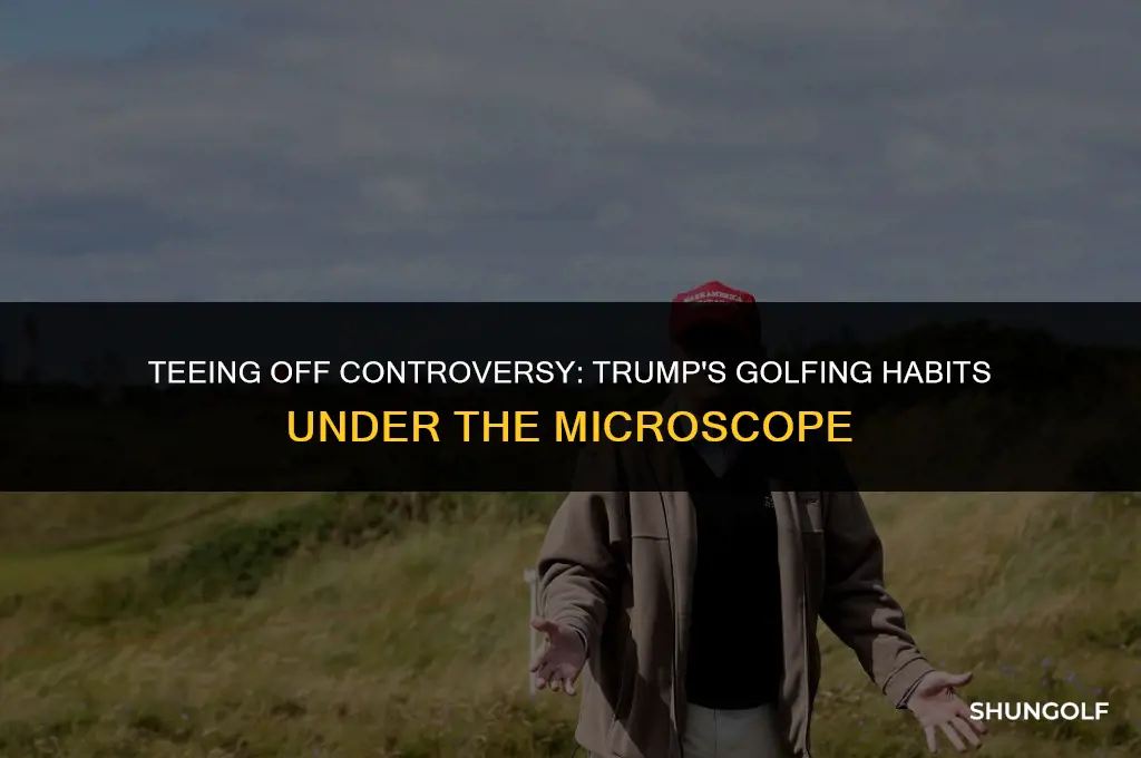 how much time did trump golf