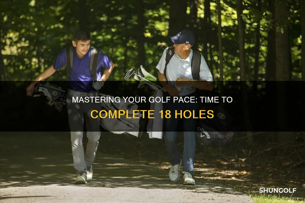how much time to play 18 holes of golf