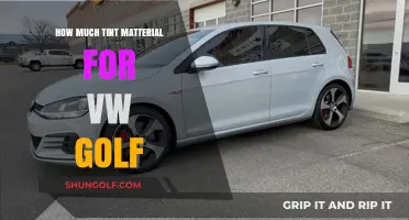 Choosing the Right Tint Material for Your VW Golf: A Comprehensive Guide