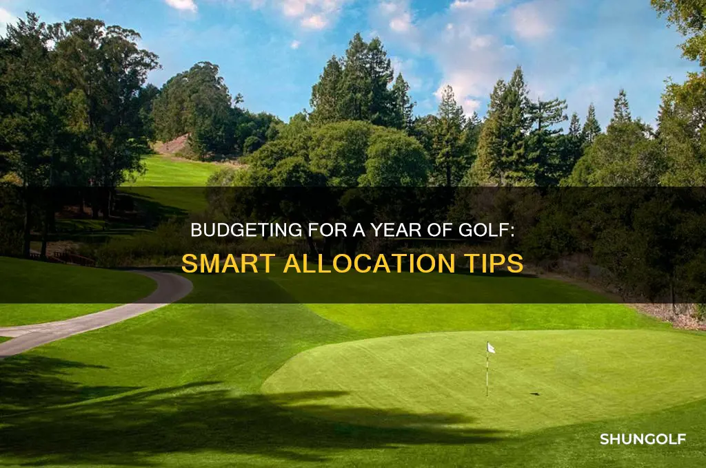 how much to alocate to play a years of golf