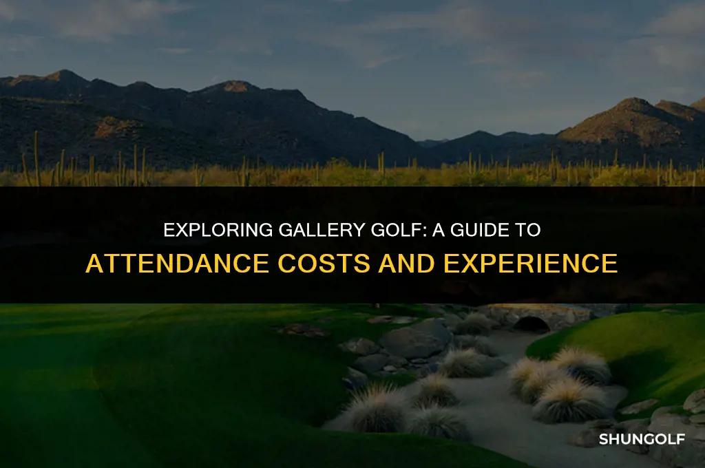 how much to attend gallery for golf