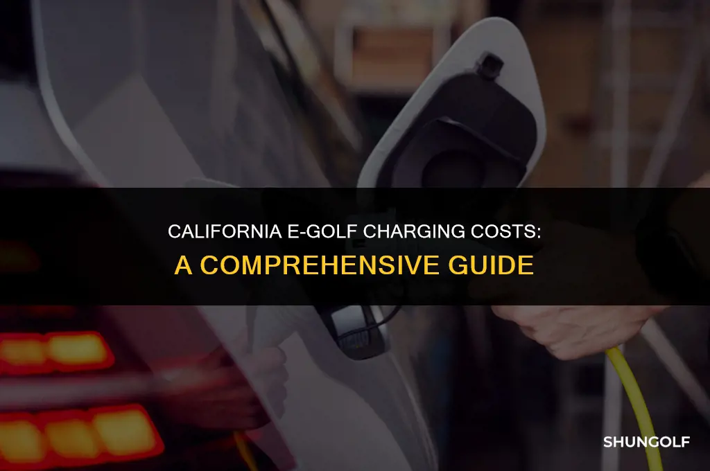 how much to charge e golf california