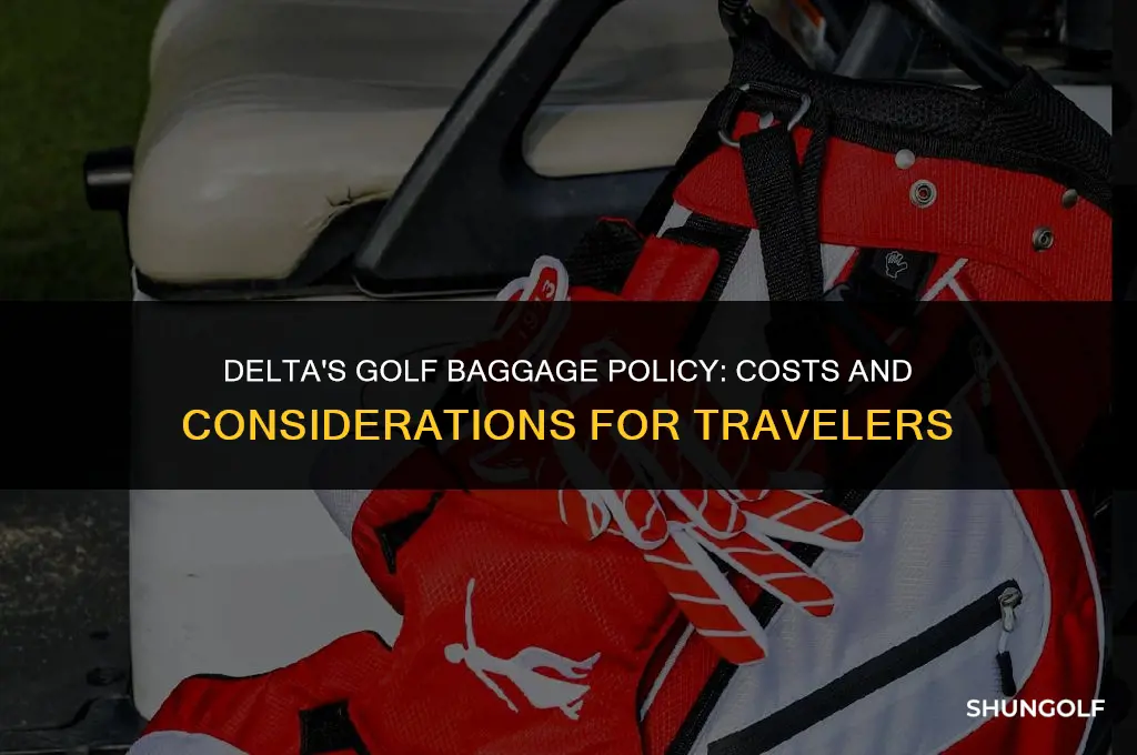 how much to check a golf bag on delta