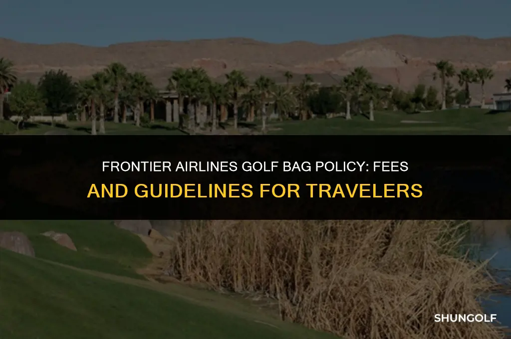 how much to check a golf bag on frontier airlines