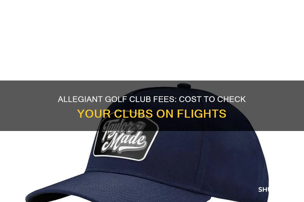 how much to check golf clubs on allegiant