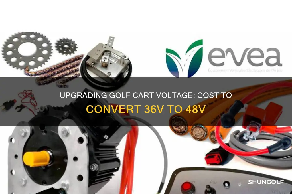 how much to convert 36v to 48v golf cart