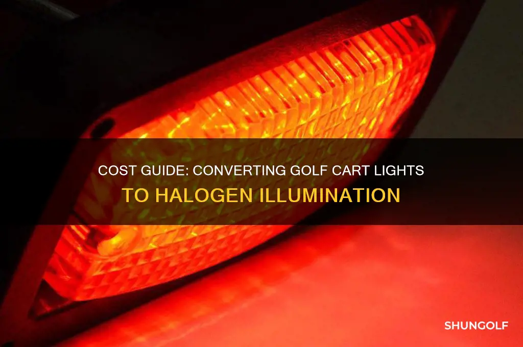 how much to convert golf cart to halogen lights