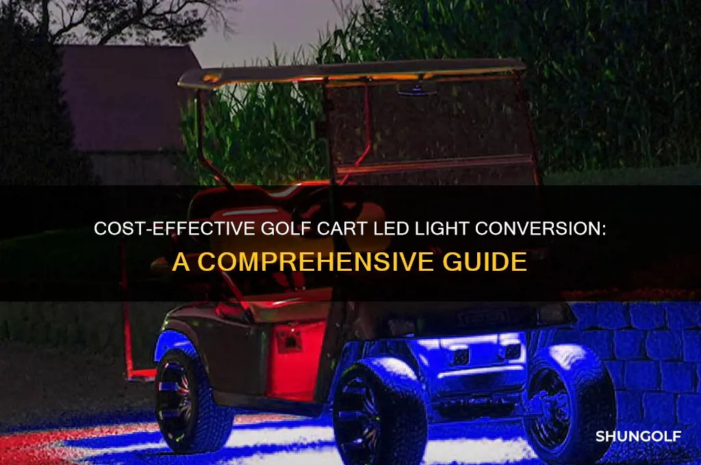 how much to convert golf cart to led lights