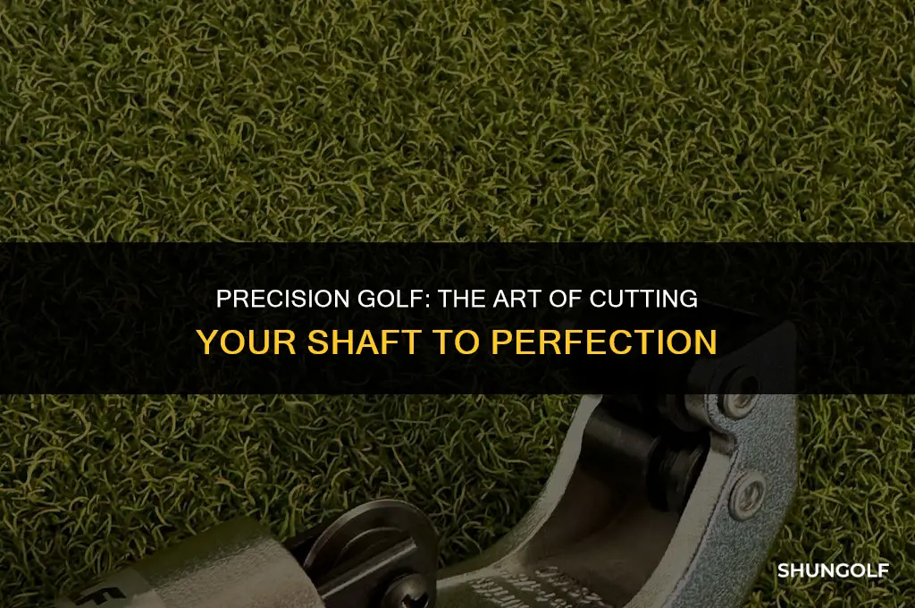 how much to cut golf shaft