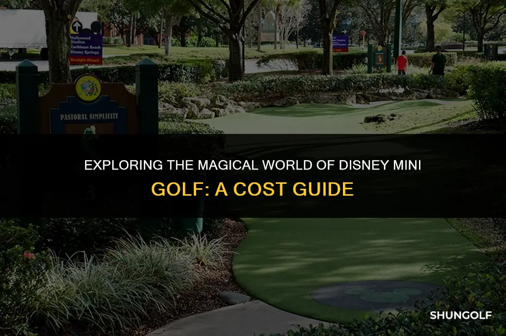 how much to disney mini golf cost
