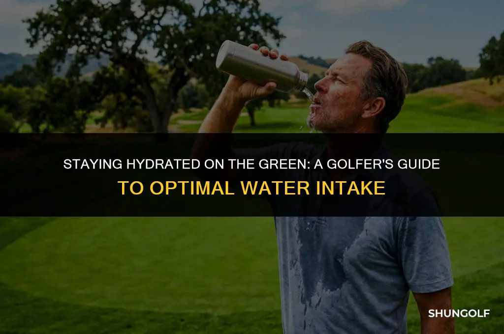 how much to drink during golf