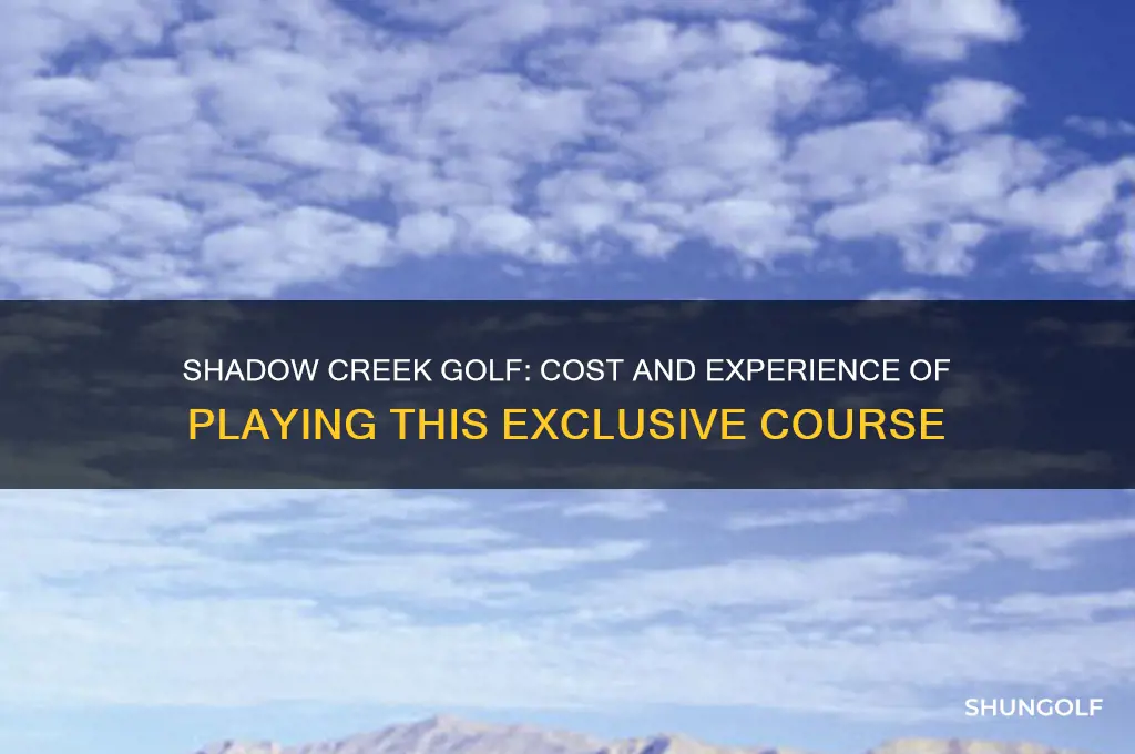 how much to go and play golf at shadow creek