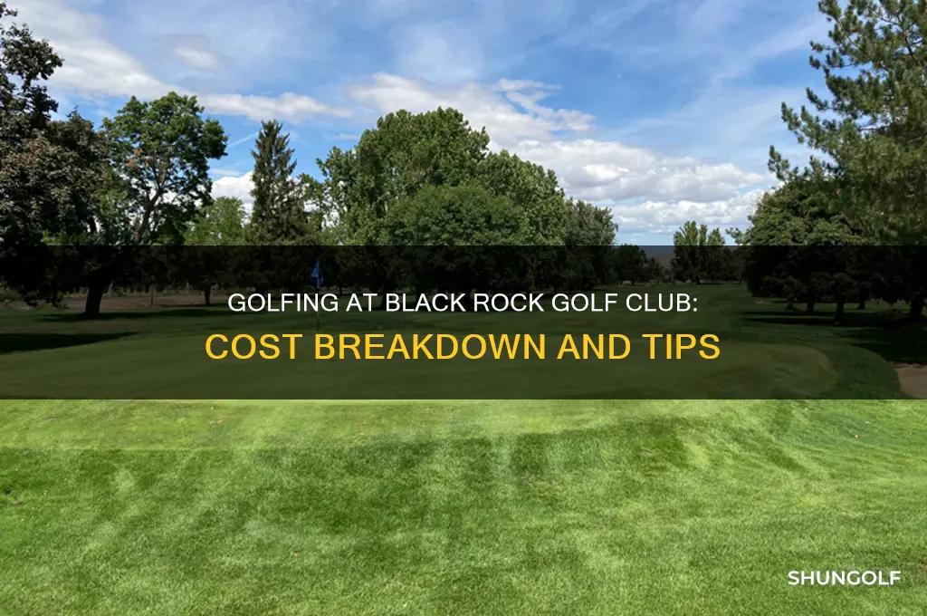 how much to golf at black rock golf club