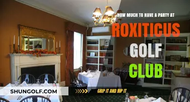 Roxiticus Golf Club Party Costs: Plan Your Event Budget