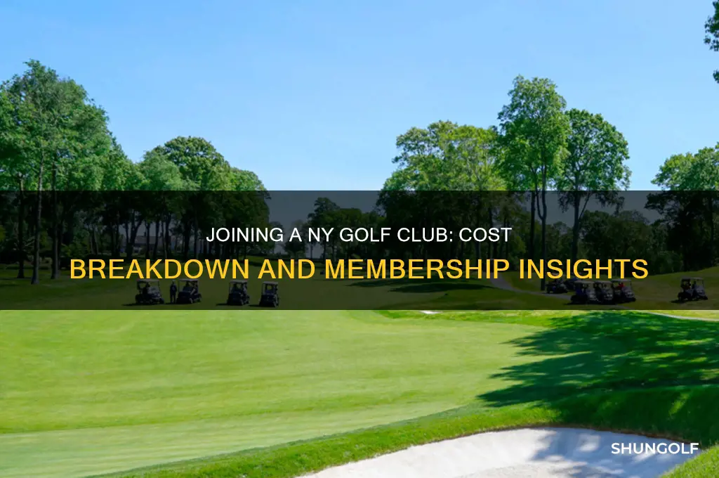 how much to join a ny golf club