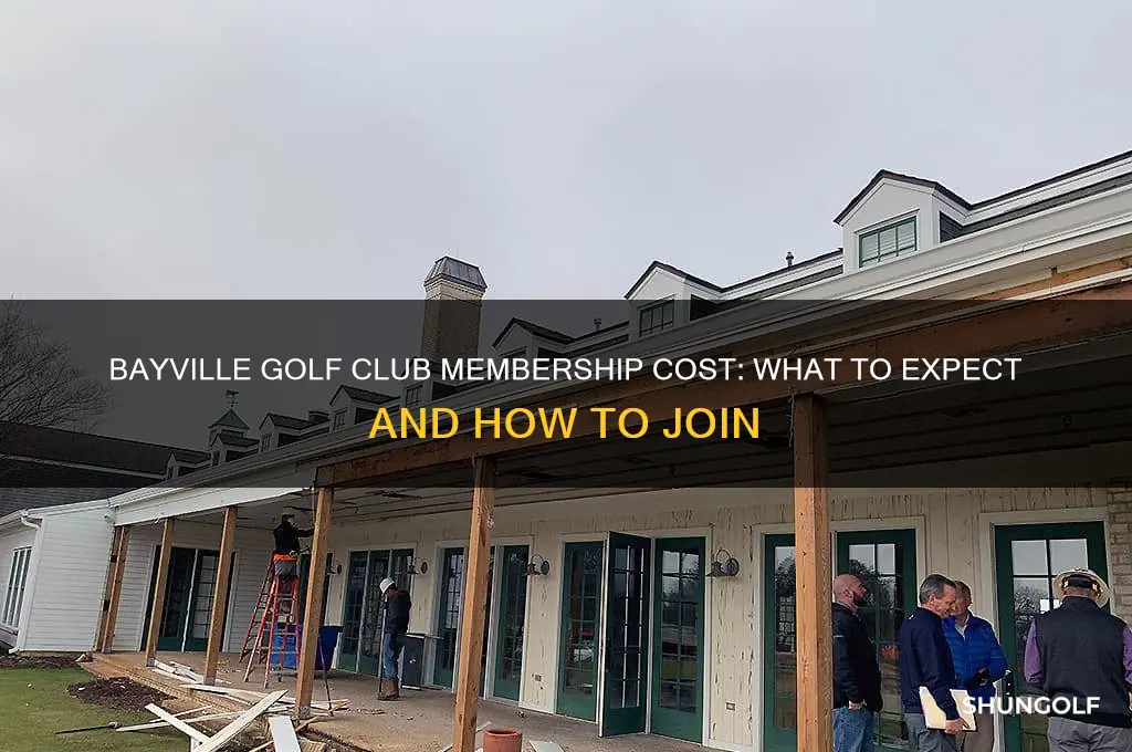 how much to join bayville golf club