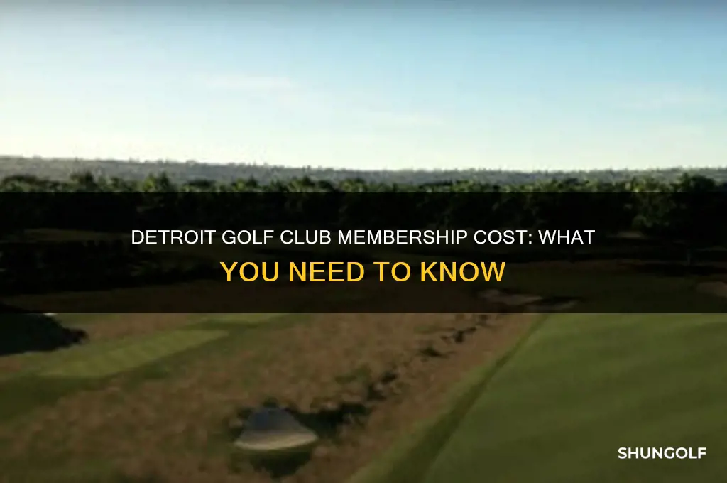 how much to join detroit golf club