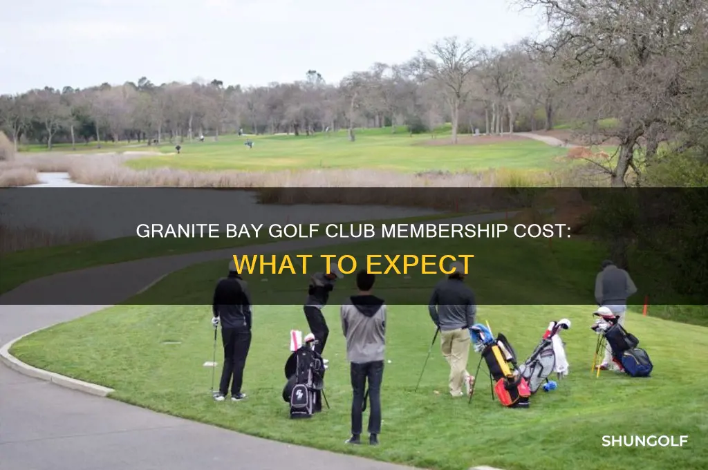 how much to join granite bay golf club