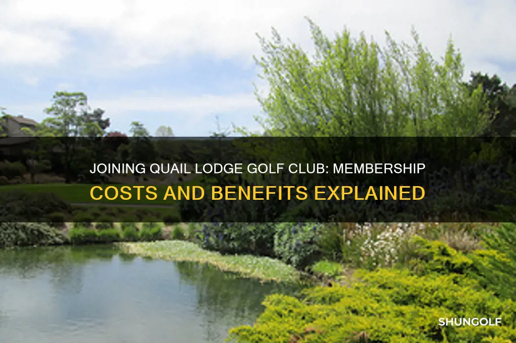 how much to join just quail lodge golf club