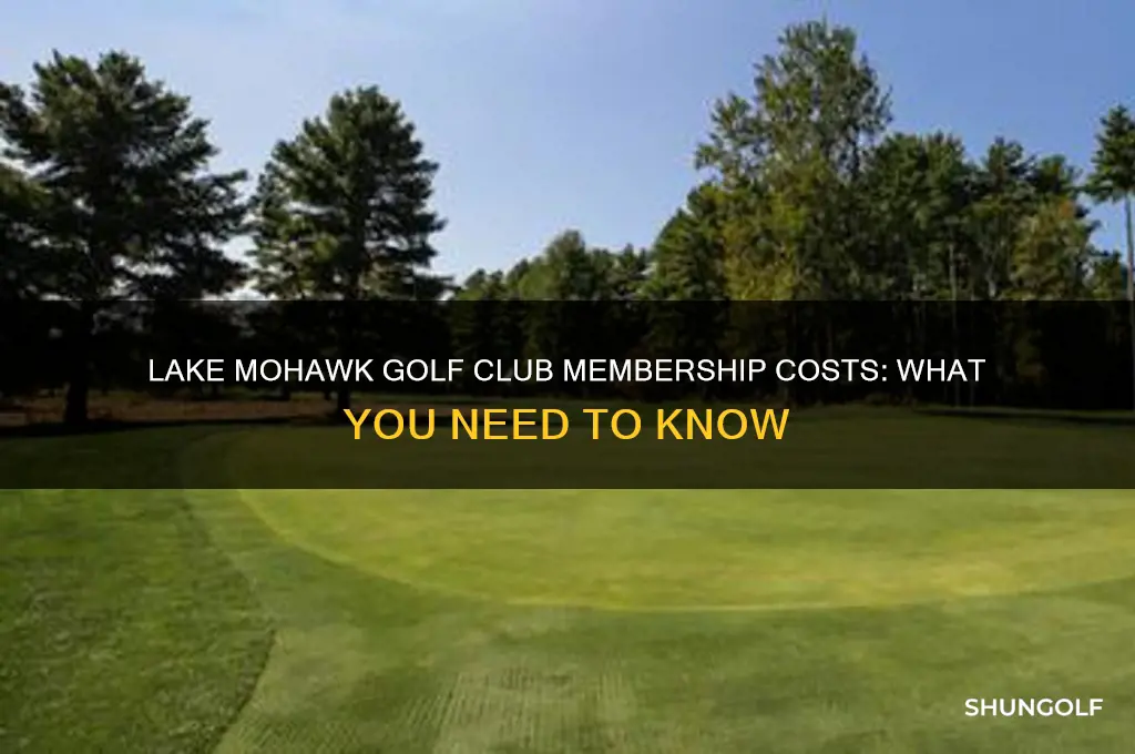 how much to join lake mohawk golf club