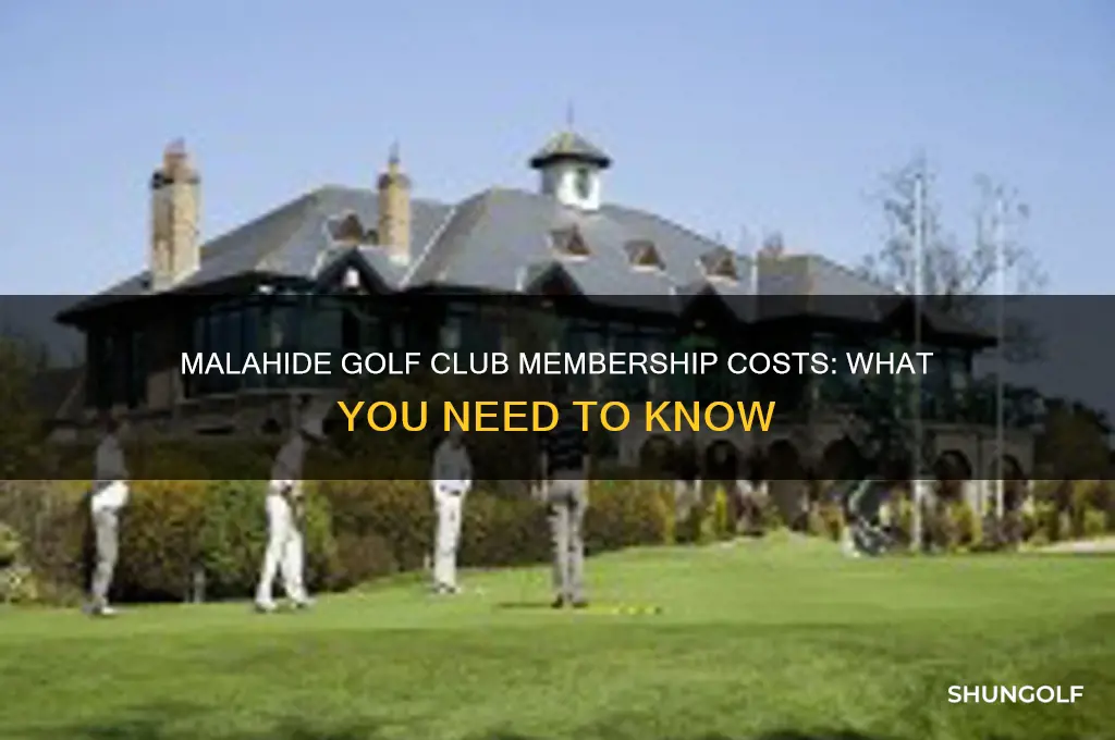 how much to join malahide golf club