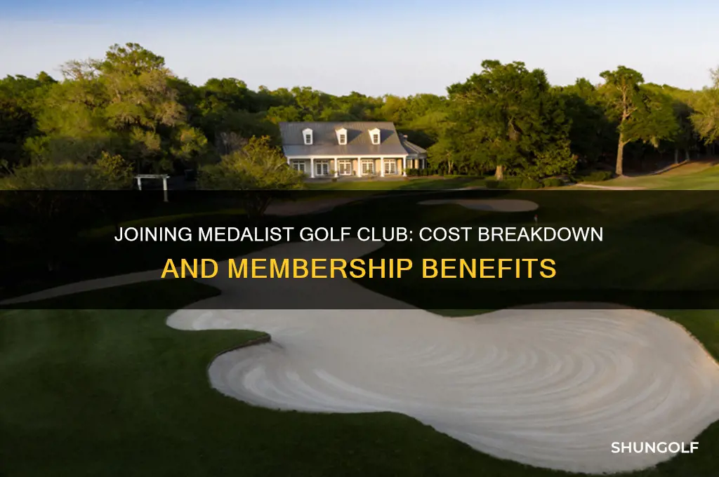 how much to join medalist golf club