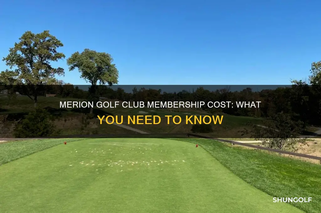 how much to join merion golf club