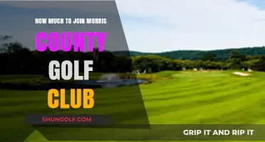 Morris County Golf Club Membership Costs: What to Expect
